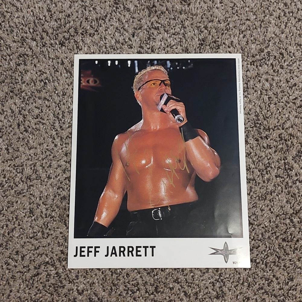 WCW Jeff Jarrett Sign Autograph Photo